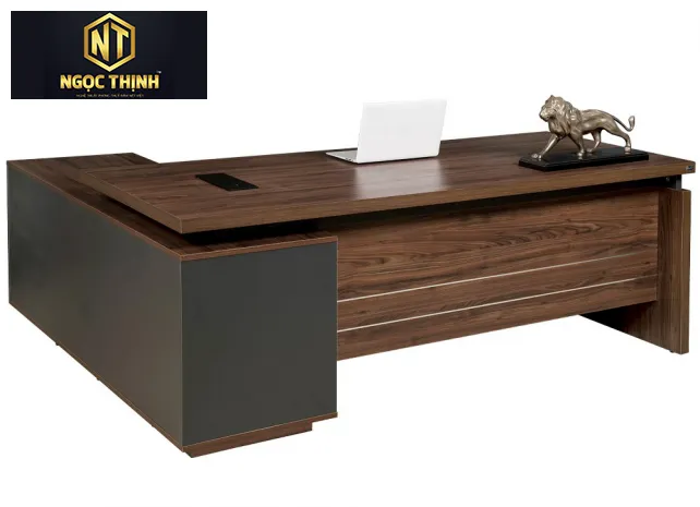 Bàn lãnh đạo Luxury cao cấp gỗ công nghiệp phủ melamine chất lượng cao LUXB1818V3 - LUXB2018V3 - LUXB2418V3